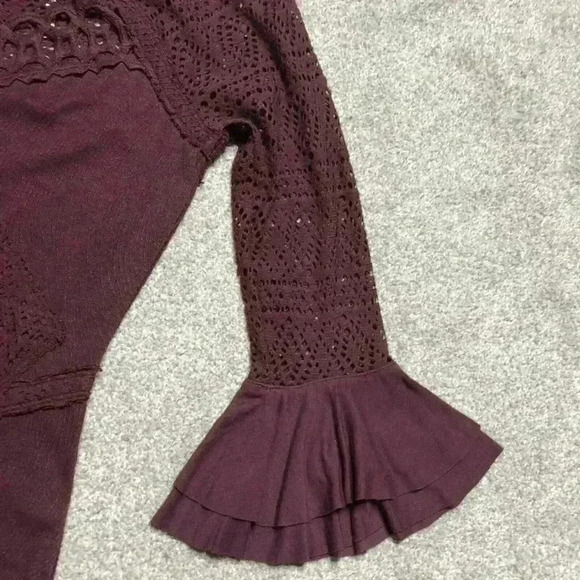 Free People Dress Mini Lace Ribbed - Picture 6 of 10